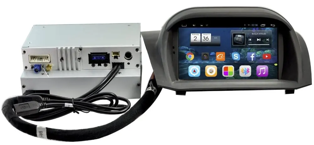 Flash Deal 2GB Ram 32G Rom Android 7.1 7inch Car DVD Gps For Ford FIESTA 2009-2014  Vedio Audio Stereo Media Head Unit PC Navigation 3