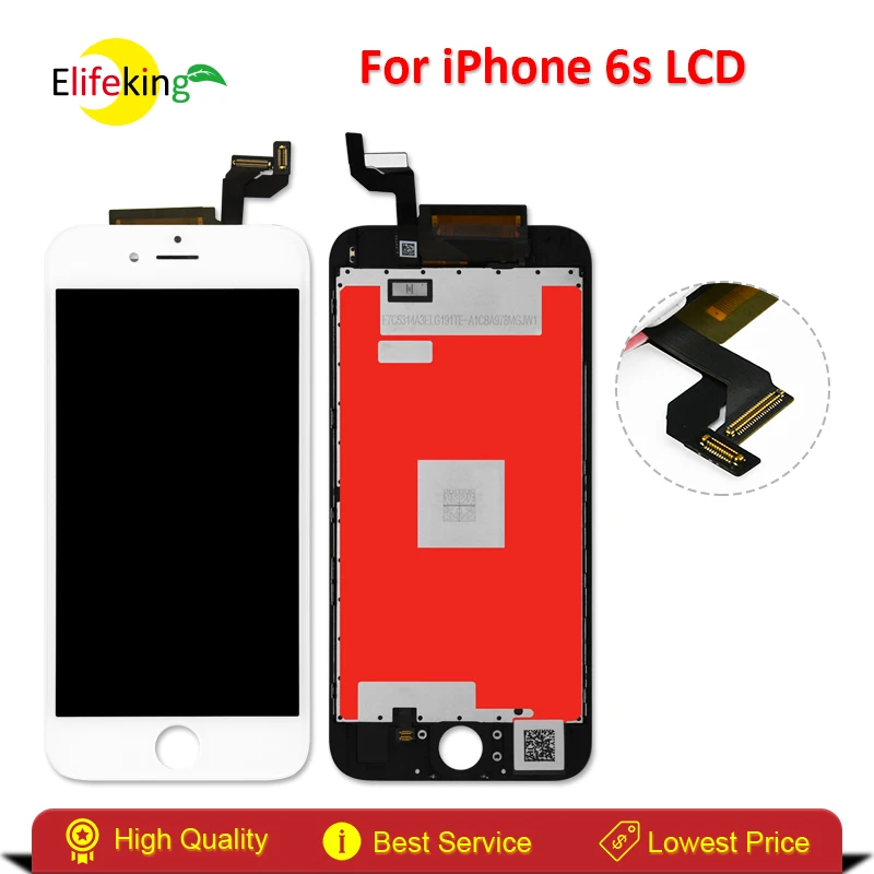 

Elifeking 20PCS/LOT 100%Test LCD Screen For iPhone 6S LCD Touch Display Digitizer Assembly Replacement Fast Delivery Black&White