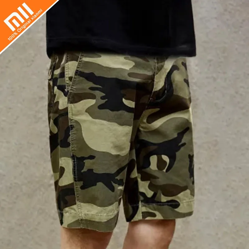 

New xiaomi MITOWN casual shorts summer camouflage desert cotton shorts loose casual men's shorts HOT