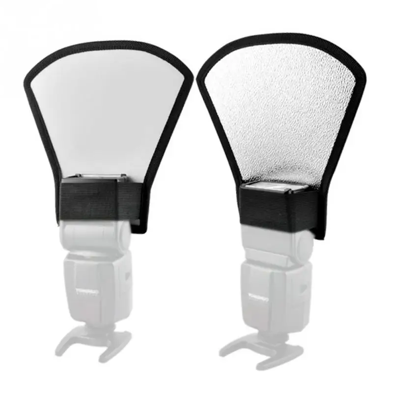 

Universal External White Silver Flash Diffuser Softbox Reflector For Yongnuo All Speedlite Speedlights Studio Photo Accessories