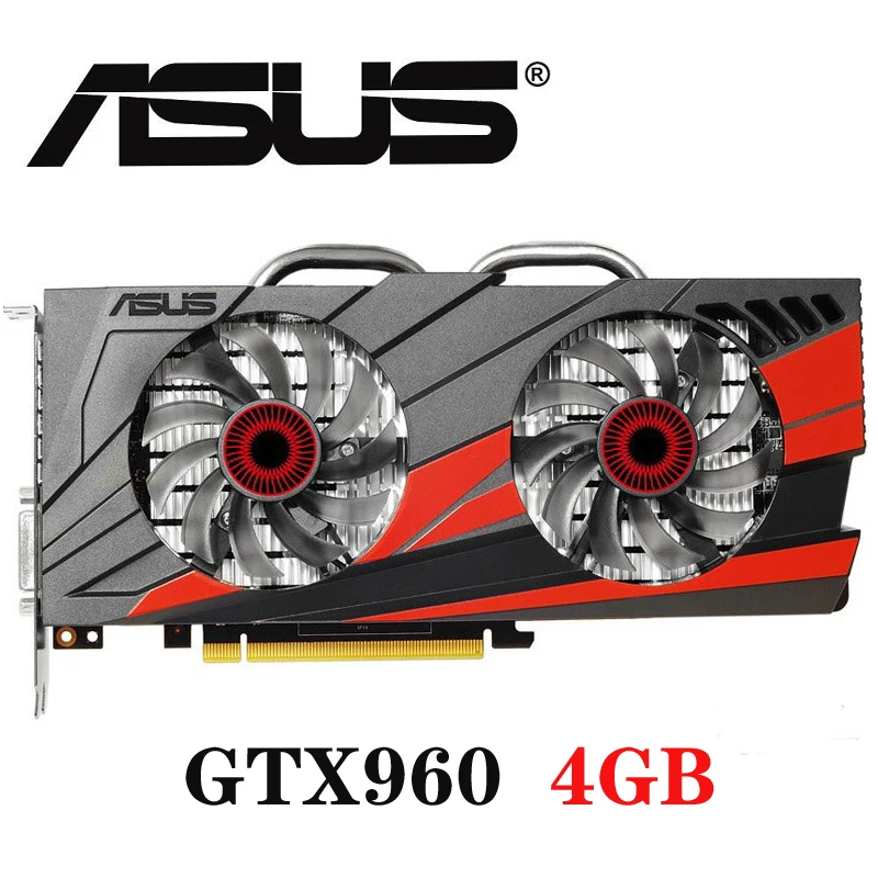 Asus GTX 960 OC 4GB GTX960 4 Гб D5 DDR5 128 бит nVIDIA PC настольные видеокарты PCI Express 3 0 компьютерные
