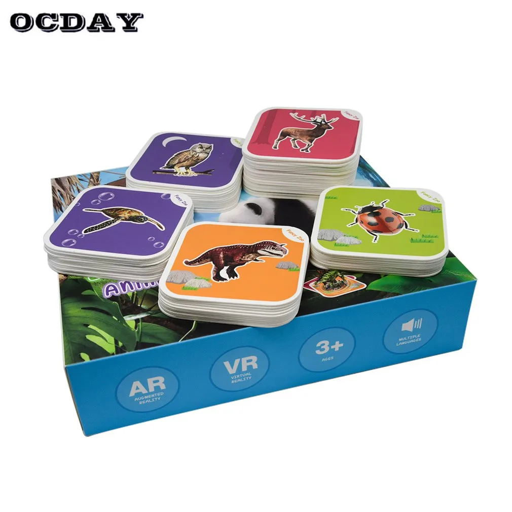 3D Anti-tear Cognition Puzzle Cards Cartoon Vehicle Animal Matching Game Jigsaw Puzzle Cards Preschool Educational Puzzle Toy