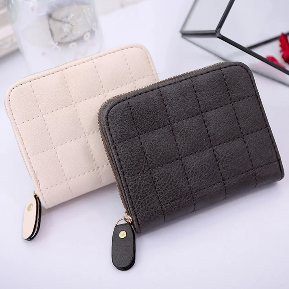 

Women's Wallet Card Holder Wallets Nubuck Chess Small Zipper Wallet Coin Purse #0