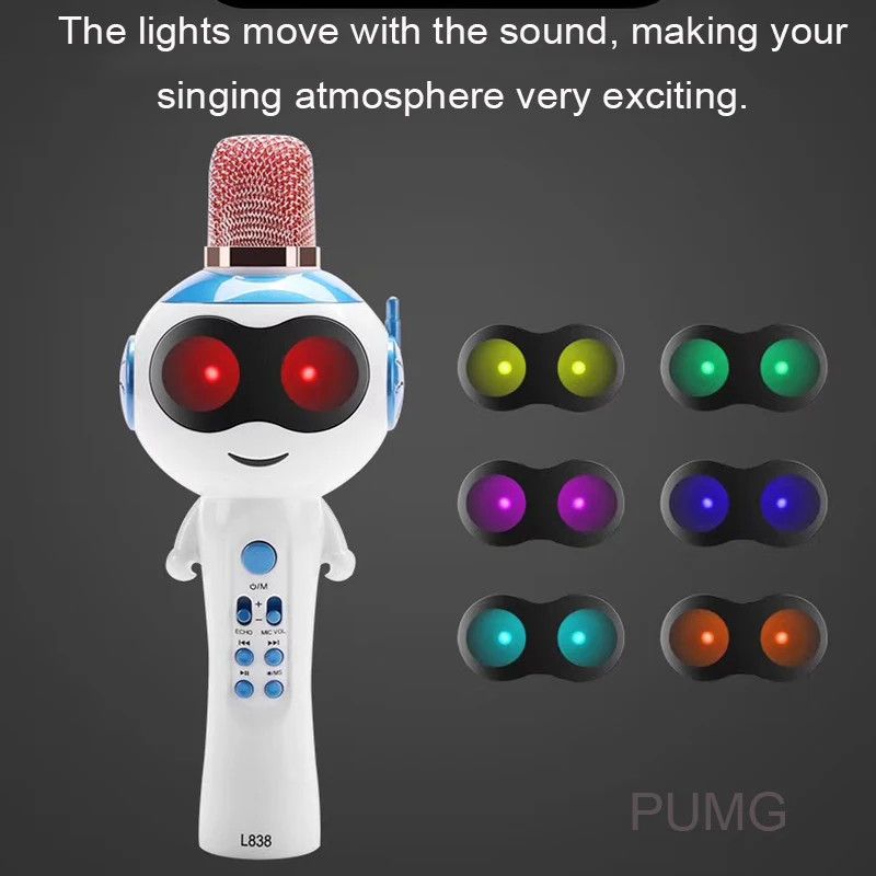 Детский конденсаторный микрофон Поддержка bluetooth изменение звука TF Профессиональная студия детская игрушка караоке-микрофоны для записи музыки
