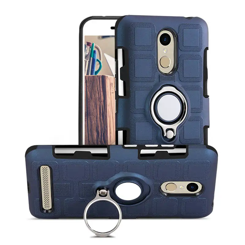 

MAKEULIKE Back Case For ZTE Blade A602 Finger Ring Protector Phone Cover Coque For ZTE A602 Case Fundas