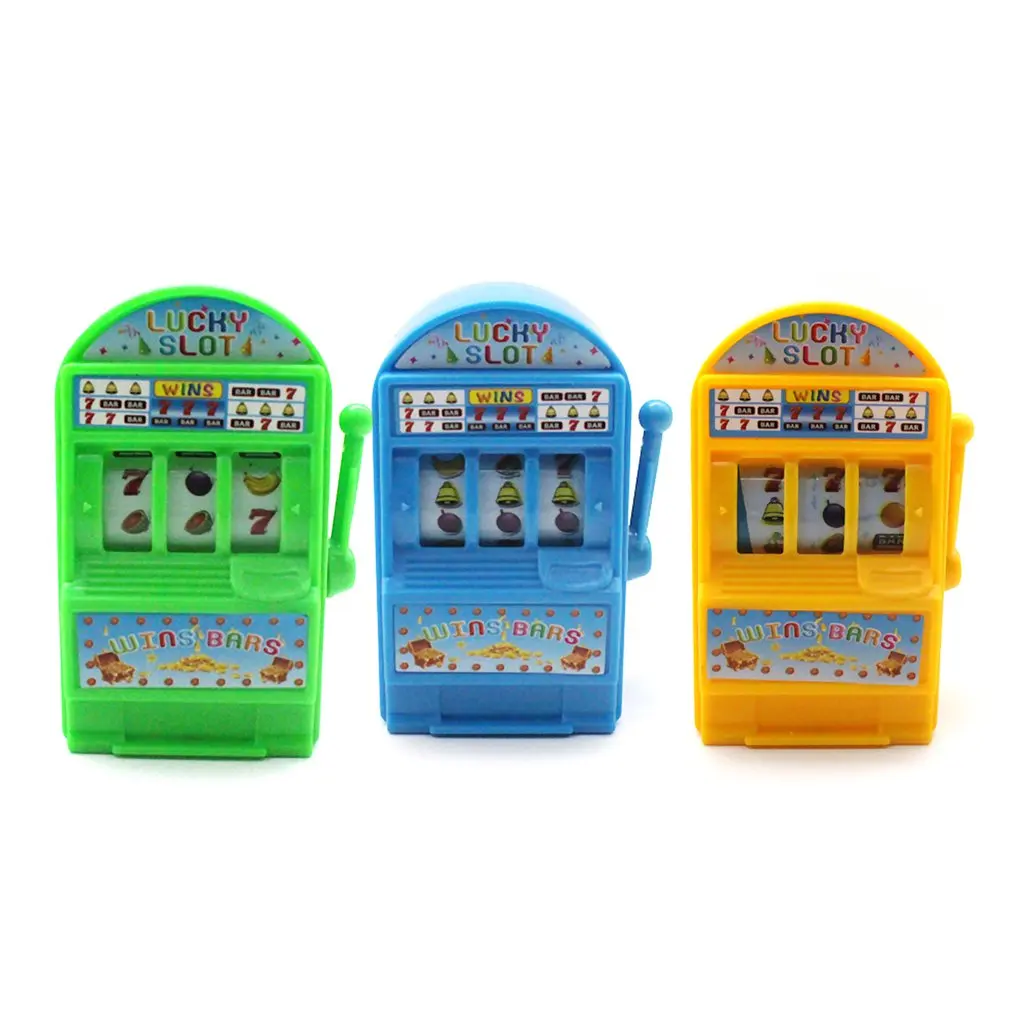 Education Toy Mini Lucky Jackpot Slot Machine Fun Gift Fruit Slot Machine Dice Cards Games for Kids Adult