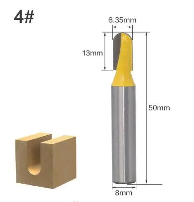 1 шт., 8 мм хвостовик, длинное лезвие, круглый нос, деревообрабатывающее долото, долготающее ядро, коробка, резак для дерева, фрезы для дерева, дешевая цена - Длина режущей кромки: NO 4