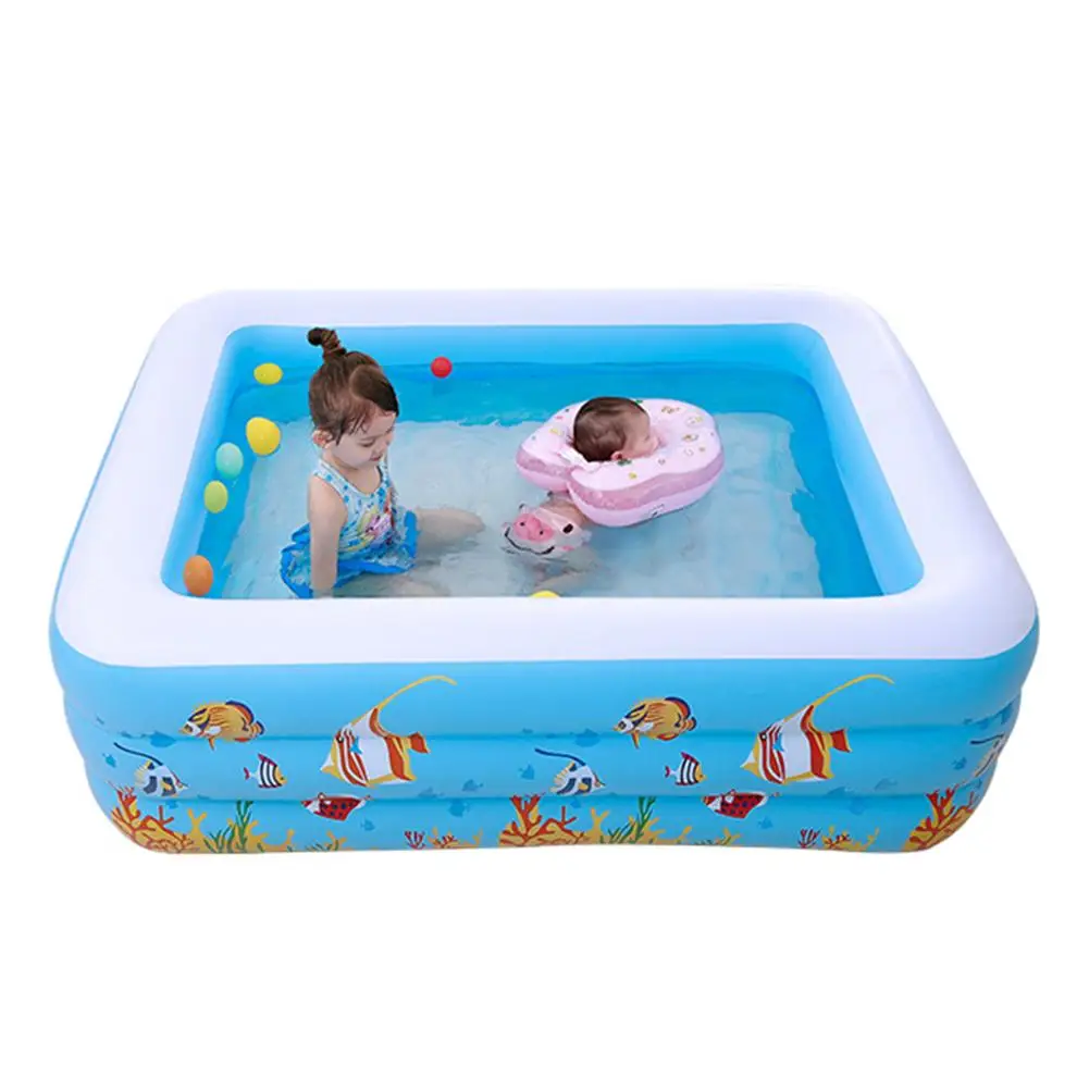 Надувная Детская Ванночка Для Купания новорожденных утолщение детей мультфильм переносная Ванна ведро средство безопасности для бассейна