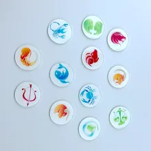 

1 pcs creative cartoon 12 constellation design Badge decor Acrylic Pin Badges Clothes Pins Backpack Icons brooch fashion badges
