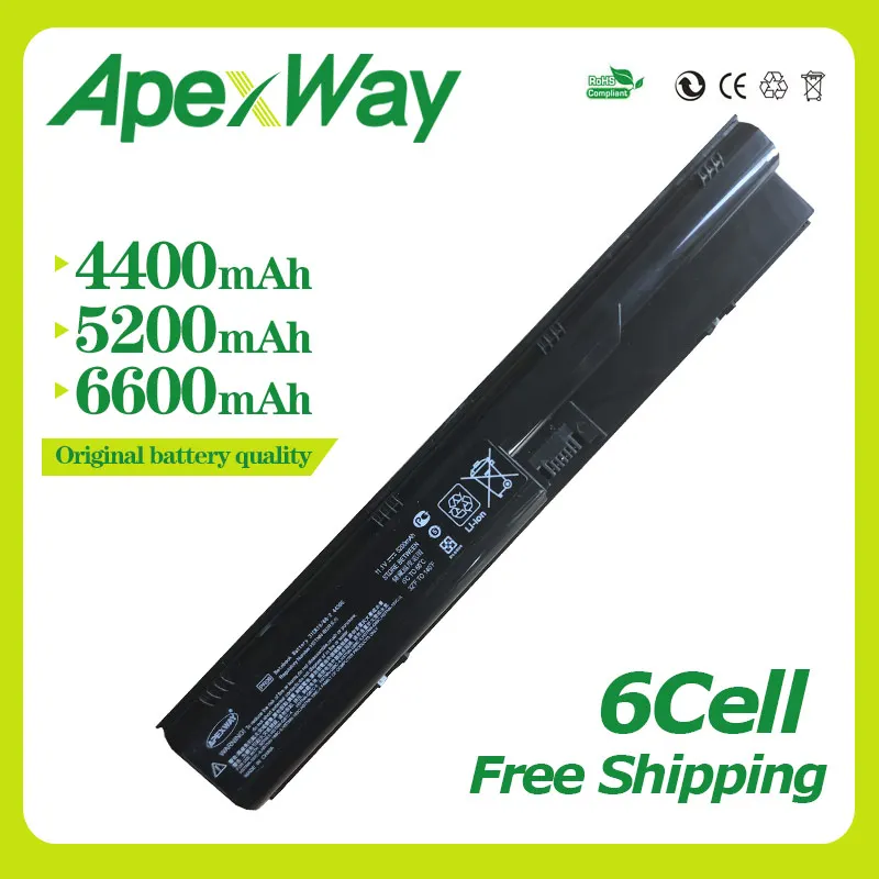 

Apexway 6 cell 4400mAh battery for HP ProBook 4331s 4440s 4441s 4446s 4436s 4435s 4431s 4430s HSTNN-I02C HSTNN-OB2T