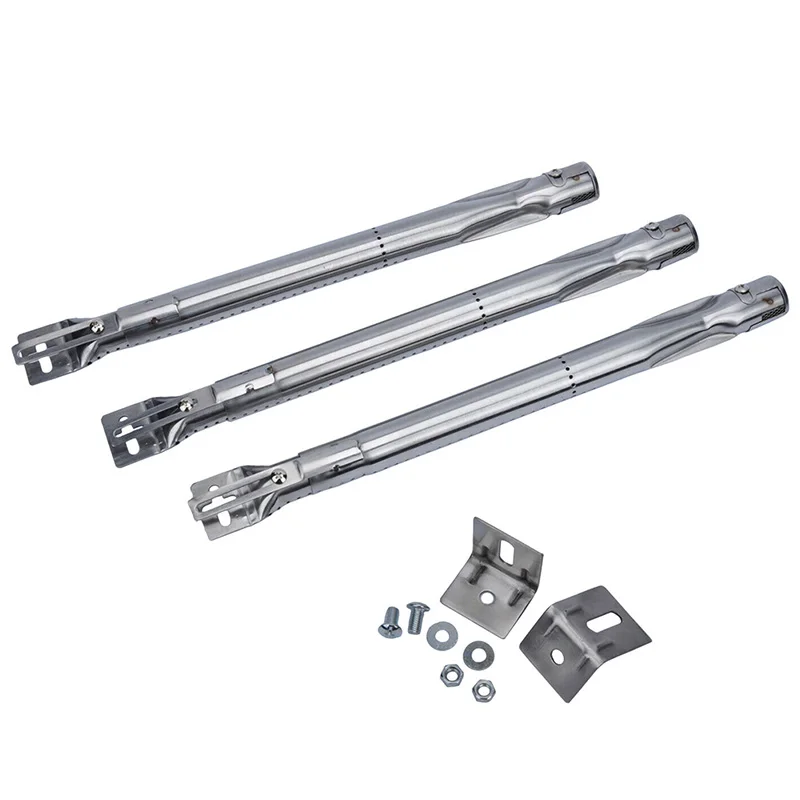 

3Pcs BBQ Stainless Steel Burner Fits Gas Grill Tube Model Top 25.4mm Universal