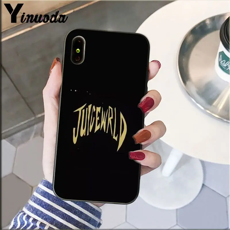 Yinuoda Juice WRLD Мягкий Силиконовый ТПУ чехол для телефона Apple iPhone 8 7 6 6S Plus X XS MAX 5 5S SE XR мобильный чехол