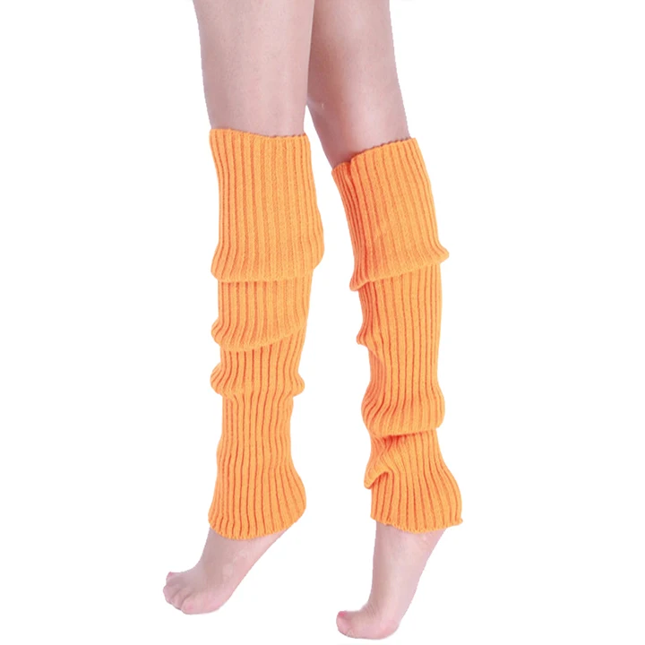 orange Модные Классические повседневные женские одноцветные леггинсы вязаные весенне-осенние гетры женские зимние теплые леггинсы гетры - Цвет: orange