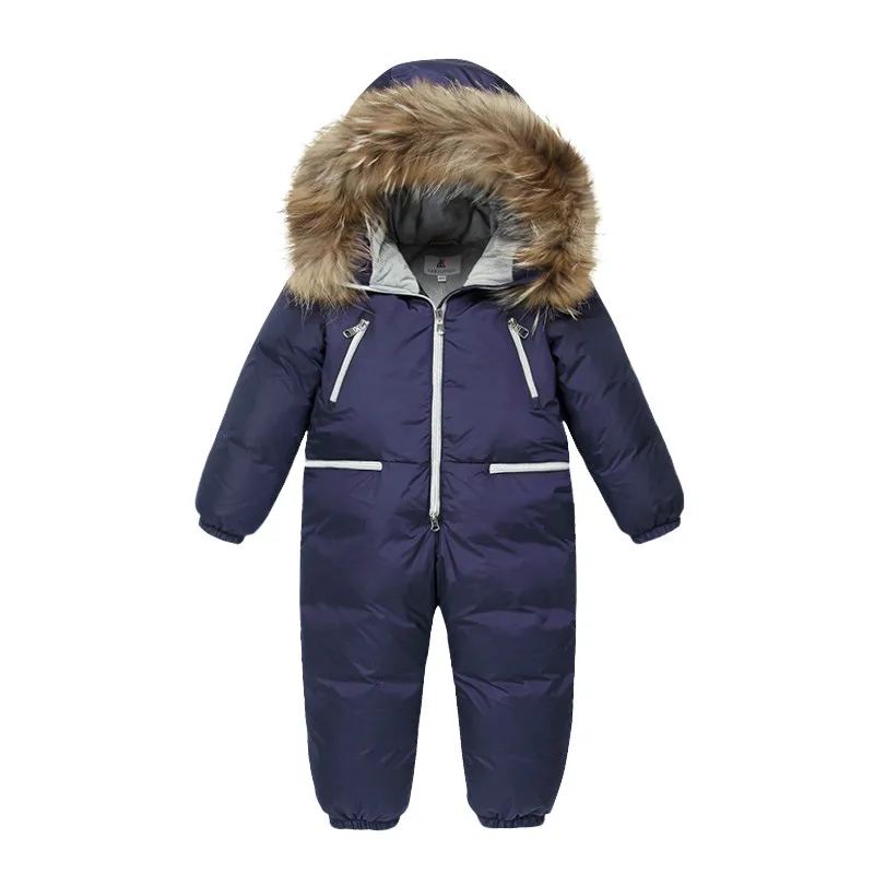 

Winter Overalls for Girls Baby Boys Down Parkas Hooded Romper Children Jacket Jumpsuit Warm Thick Coat Tops Outwear Kids Clothes