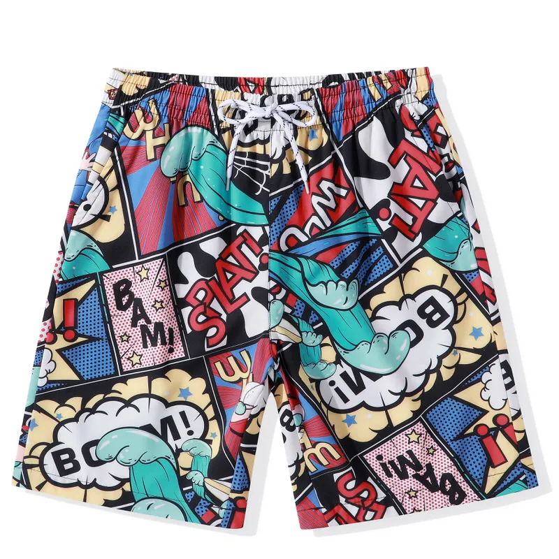 Мужские шорты 6 стилей, мужские летние пляжные шорты с принтом, быстросохнущие шорты, повседневные спортивные шорты на шнурке, мужские шорты, M-4XL