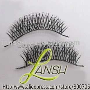 

HOT! 100 Pairs Fashion Natual Cross Long Fake False Eyelashes