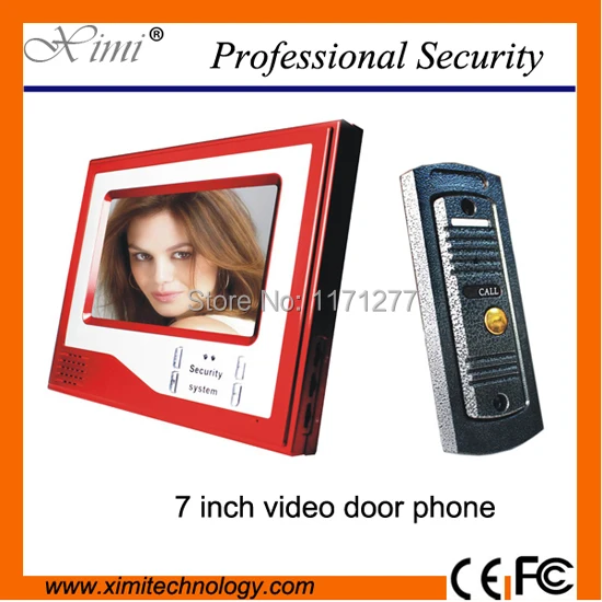 

Hot sale!! new arrival video doorbell home video door phone 7 inch color monitor