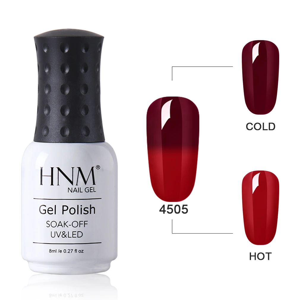 HNM, 8 мл, штамповочная краска, Гель-лак для ногтей, кошачий глаз, винно-красная серия, для дизайна ногтей, Vernish a Ongle, штамповка, полуперманентный Гель-лак - Цвет: 4505