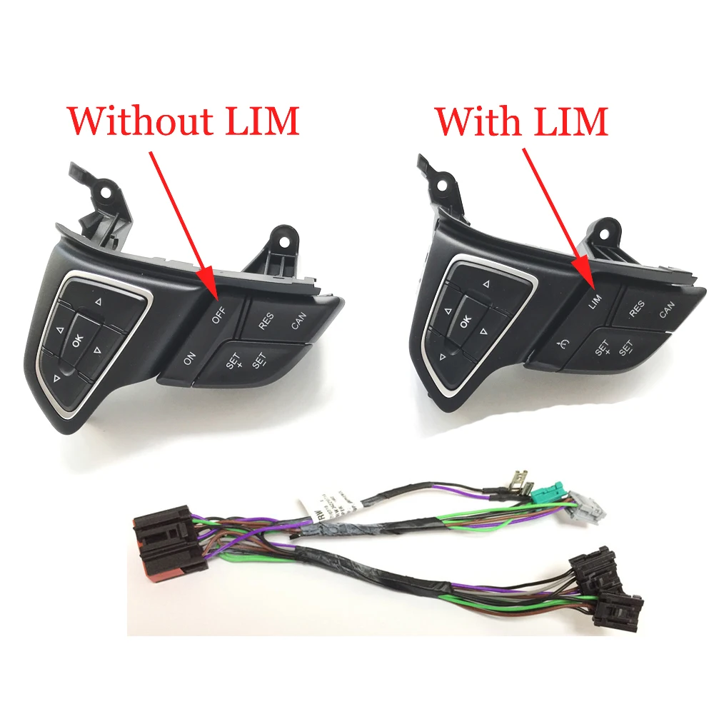 For Ford Focus MK3 2015-2017 For Kuga 2017 Cruise Control Switch Steering Wheel button
