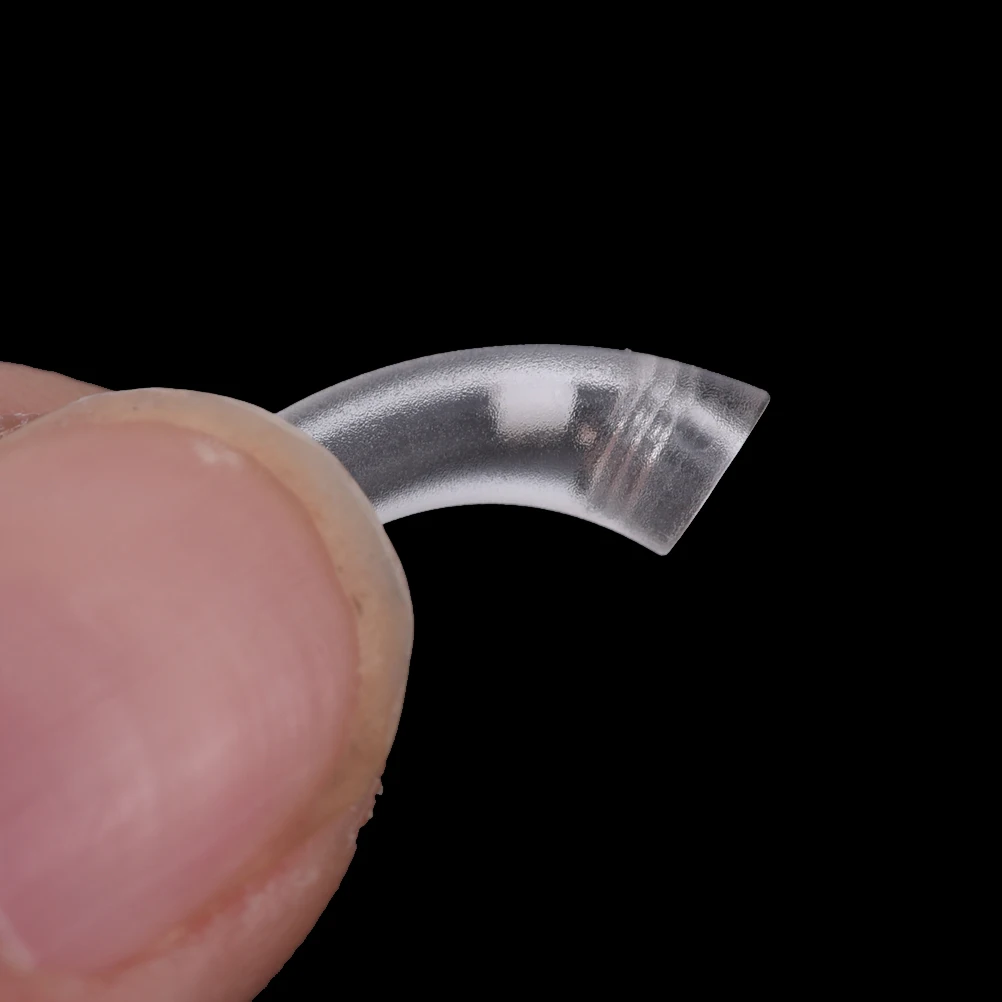 1 шт 15/17 мм ПВХ Материал модель уха прозрачный вкладыш крюк локоть соединитель трубки для слухового аппарата ушной