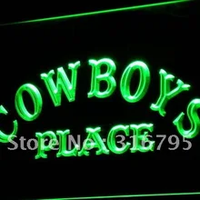 I756 Cowboys место пивной паб клуб светодиодный неоновый свет знак включения/выключения 20+ цвета 5 размеров