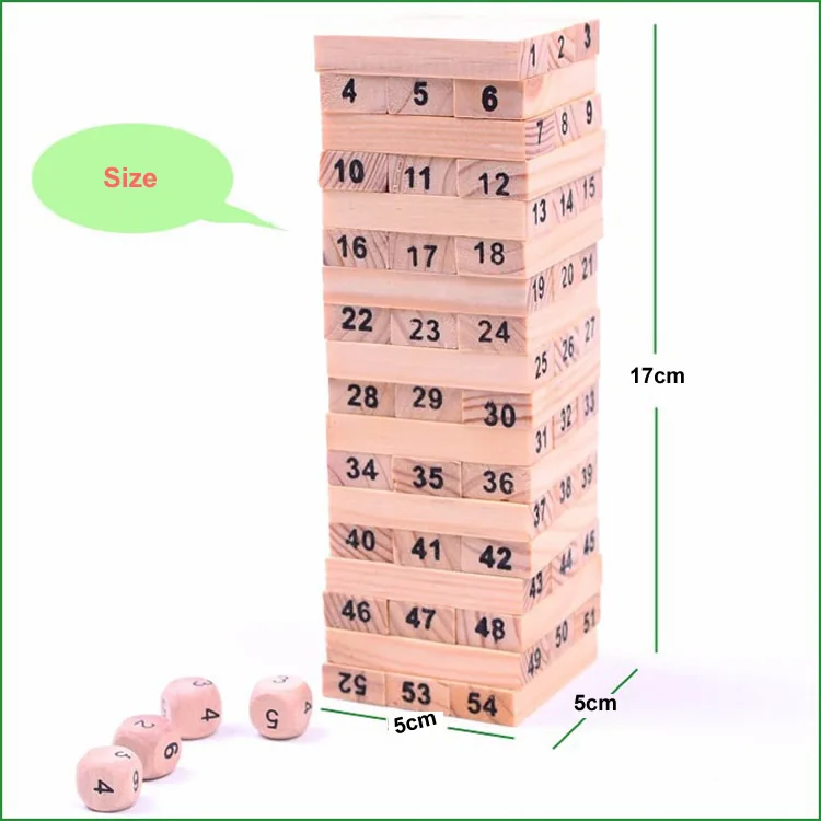 Мини барабанная укладка башня цифровые деревянные пазлы Игрушки здание дети семья доска игры для детей SL900070