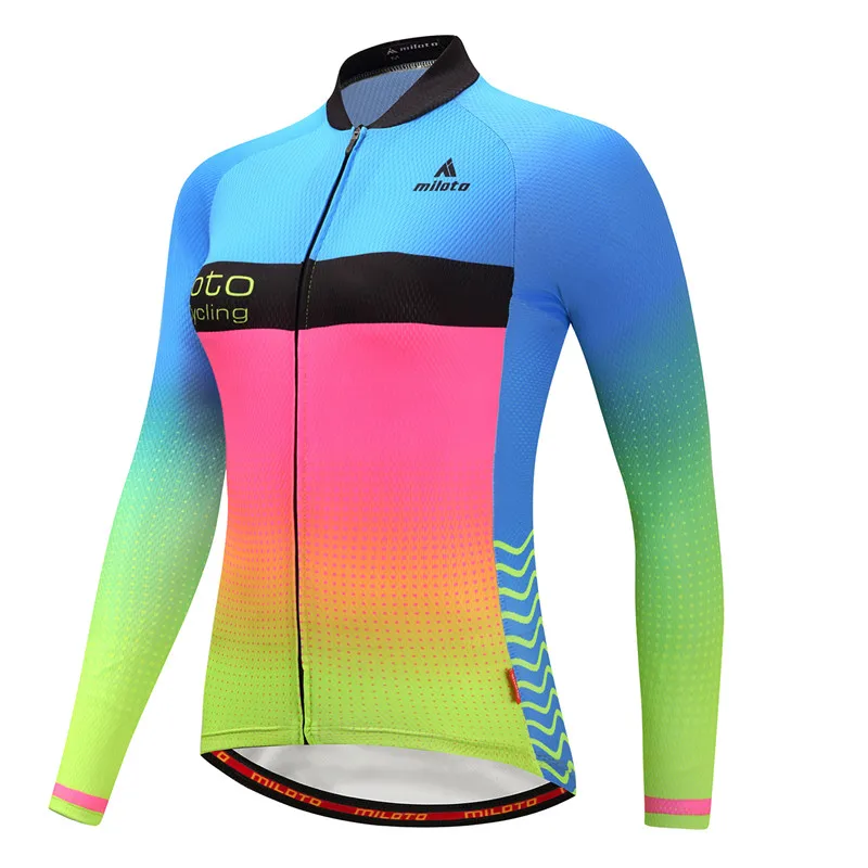 Women Fluorescence Cycling Jersey Summer Race Cycling Clothing Ropa