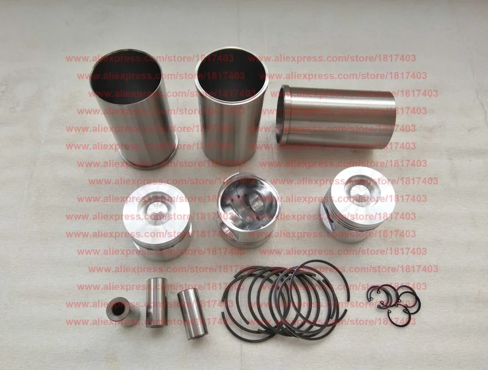 Piston + Cylinder sleeve + Piston ring + Piston pin + Circlip, Yituo