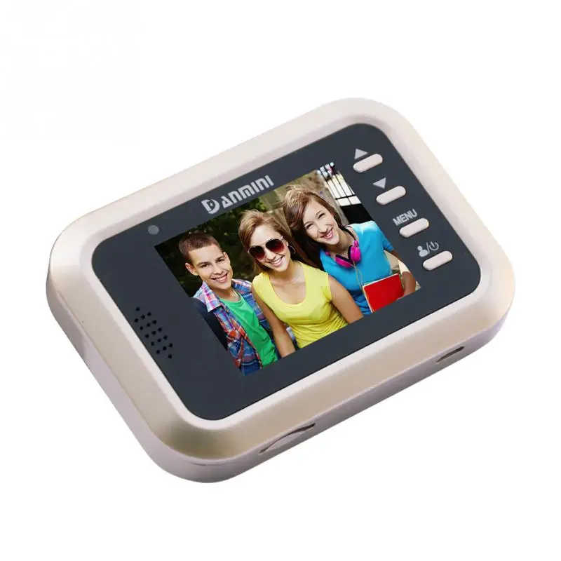

2.4-inch Electronic Door Viewer Infrared Night View Motion Detection Shooting Anti-burglary Visual Doorbell Home Use