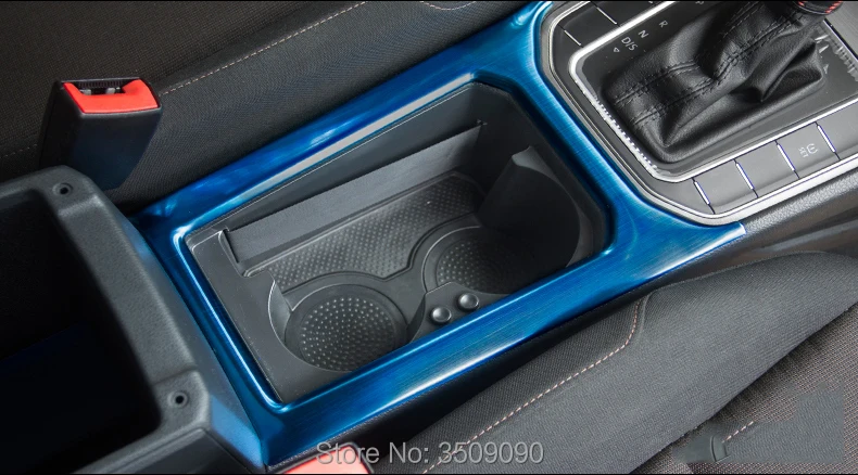 Для VW спортивный фургон Golf держатель стакана воды панель Крышка отделка рамка матовая