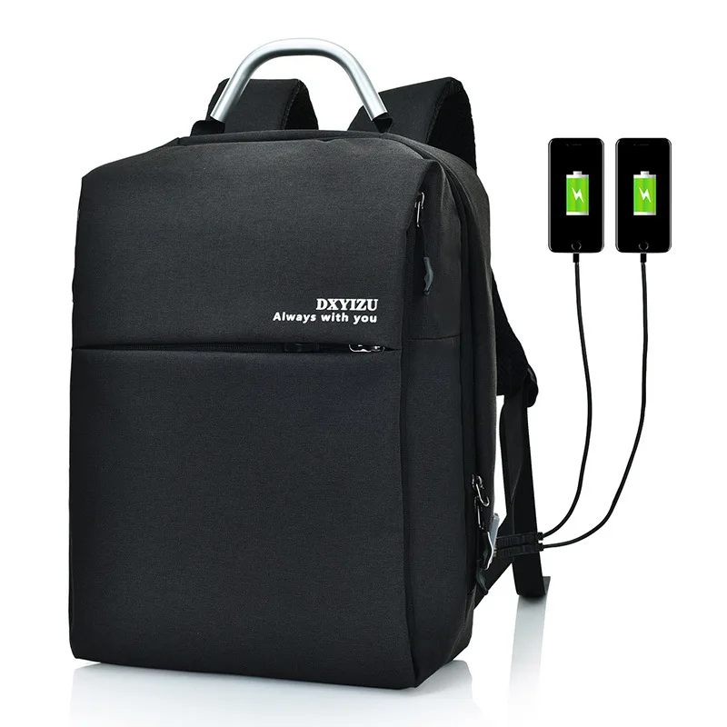 

New casual business computer bag Large capacity multi-layer couple backpack USB charging backpack