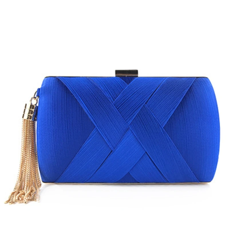 Модная Европейская и американская атласная кисточка обеденная сумка маленькая квадратная сумка портативный каркас цепь slung сумка на плечо