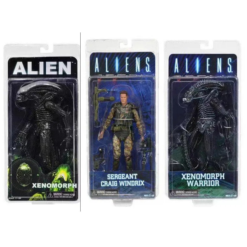 NECA ALIEN Xenomorph Warrior Sergeant Craig Windrix PVC Action Figure Collectible Model Toy 19cm