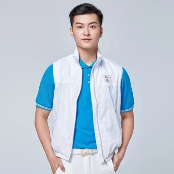 

Golf Jackets For Men Sleeveless Windproof Vest Coat Mens Lightweight Soft Windbreaker Golf Apparel D0660