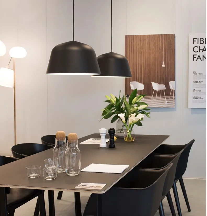 

restaurant living room Cafe Nordic NEW modern European Pendant Lights Danish designer color aluminum single head ZCLFG901