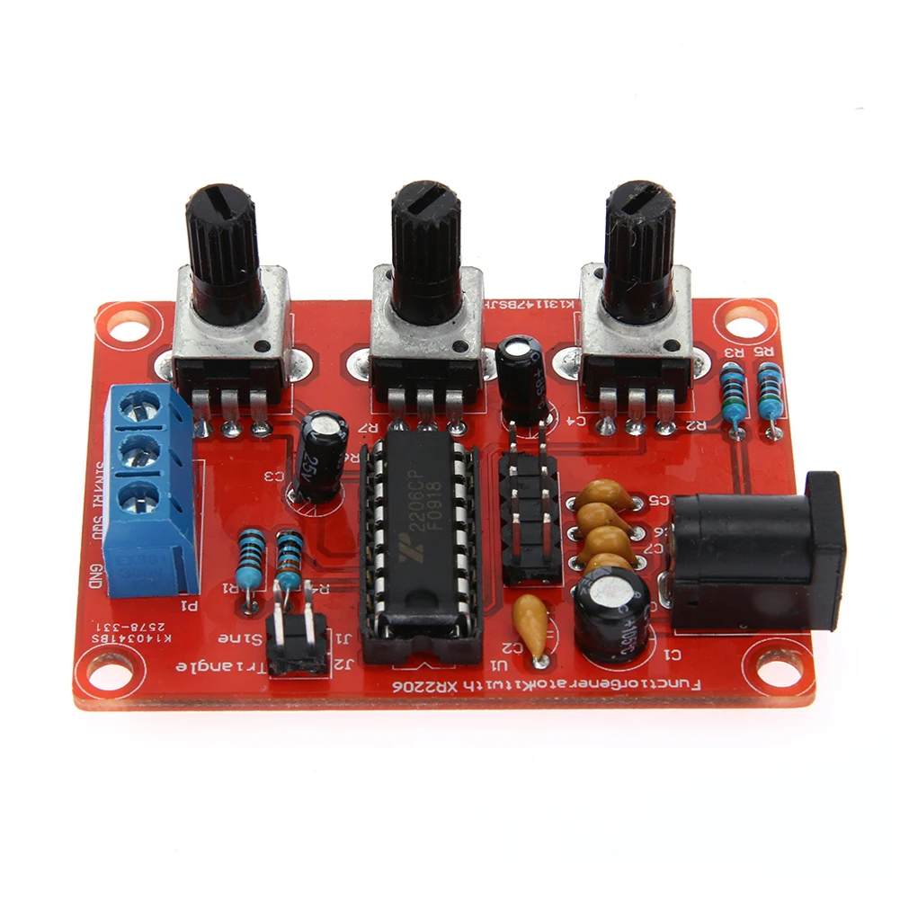 XR2206 Function Signal Generator DIY Kit Sine Triangle Square Wave 1Hz