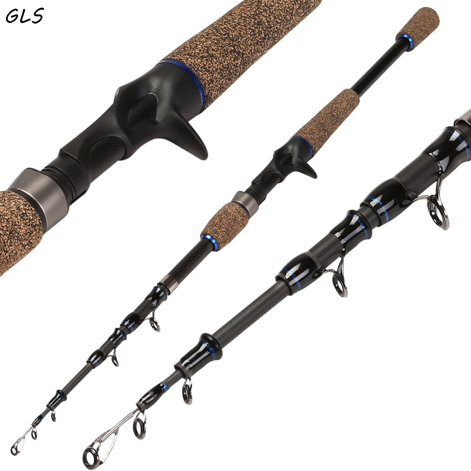 Rubber gun handle telescopic road Aachen foreign trade hot carbon sea