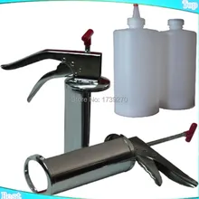 Free shipping stainless steel hamburger gun, salad dressing gun, tomato sauce gun with one bottle