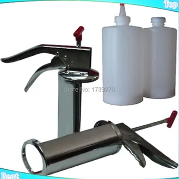Free shipping stainless steel hamburger gun salad dressing gun tomato sauce gun with one bottle