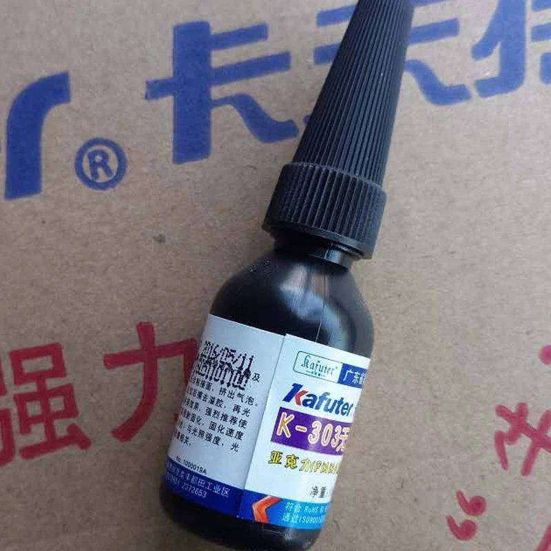 Внешний клей 10g UV uv для отверждения акриловый прозрачный пластиковый