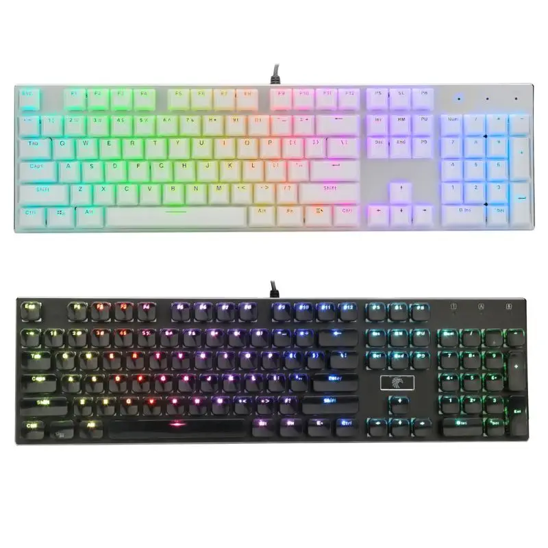 

104 Keys Layout Low Profile Keycaps Set for Mechanical Keyboard Backlit Crystal Edge Design Cherry MX With Key Caps Puller