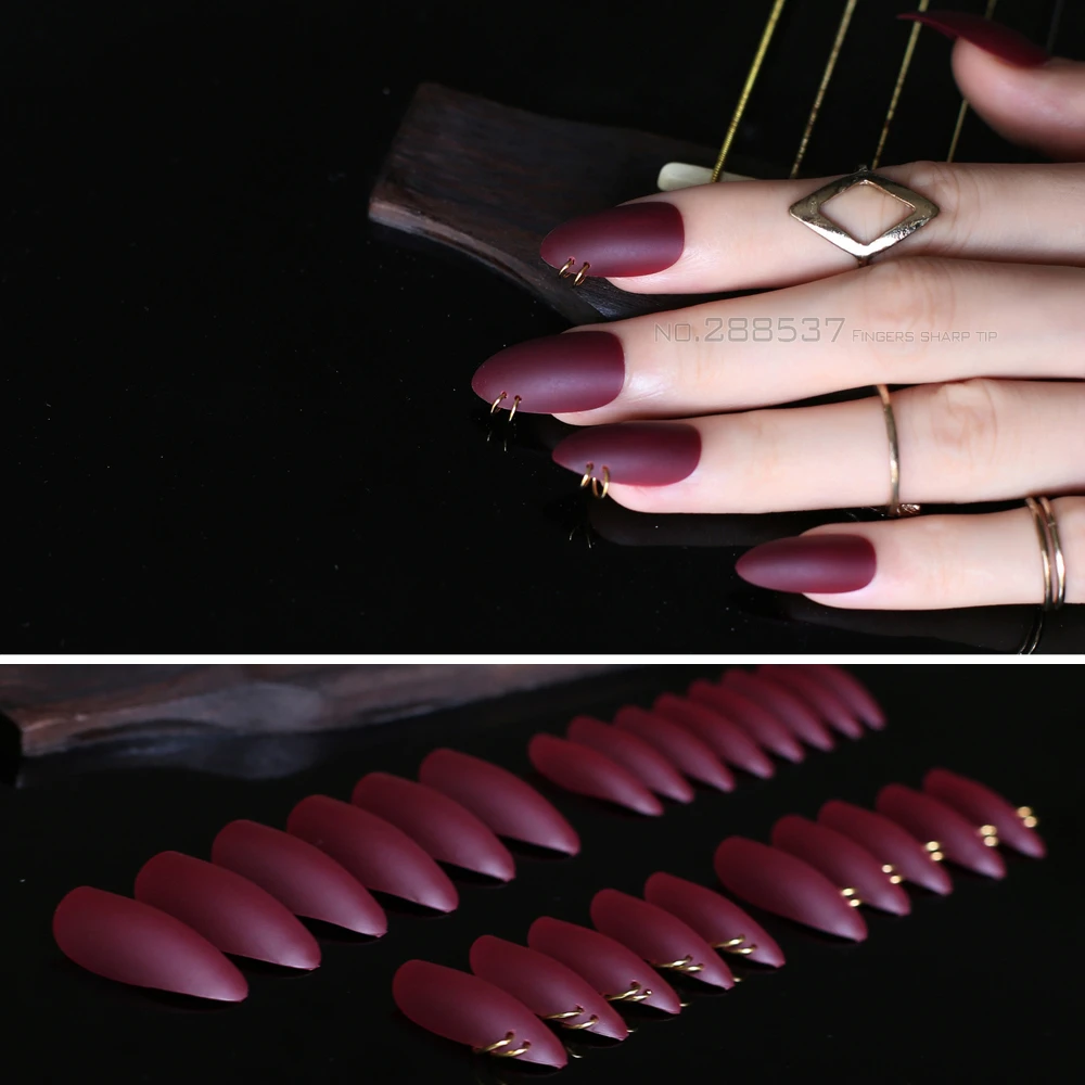 Burgundy Metal Mountain Peak Personality Designs Matte False Nails 24pcs Full Nail Tips Vampire Color Punk 3d Diy Fake Nails False Nails Aliexpress Burgundy Metal Mountain Peak Personality Designs Matte False Nails 24pcs Full Nail Tips Vampire Color Punk 3d Diy Fake Nails False Nails Aliexpress