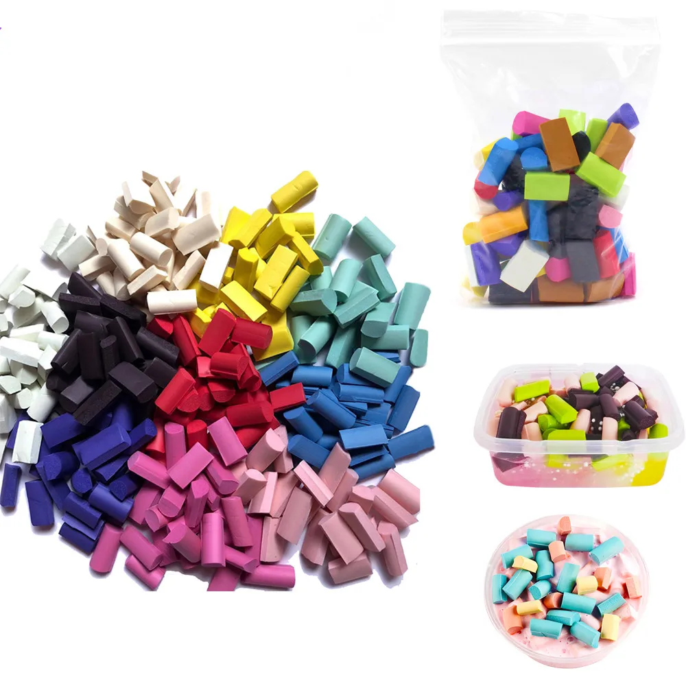 

70pcs Sponge Slime Bead chunks Addition Slime Supplies Accessories Filler Charms for Slime foam chunks Clay Mud model tool