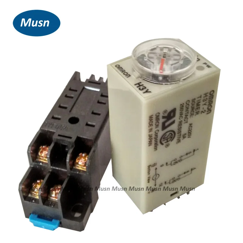 

20 шт./лот DC 12V Реле времени задержки 0 ~ 10 минут DC 12V Таймер H3Y-2 с базой