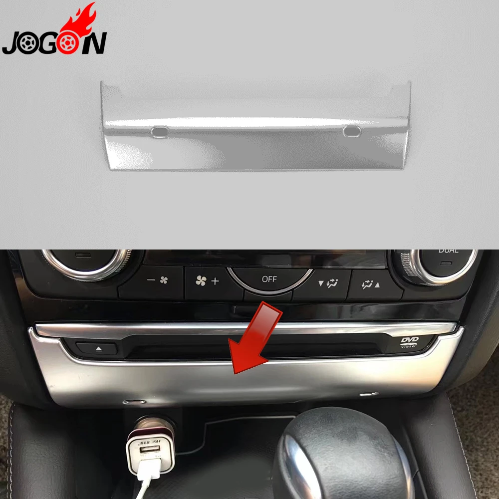 

For Mazda 6 Mazda6 M6 Atenza 2017 Car Interior Central Console CD Control Panel Button Cover Trim ABS Chrome Car-Styling