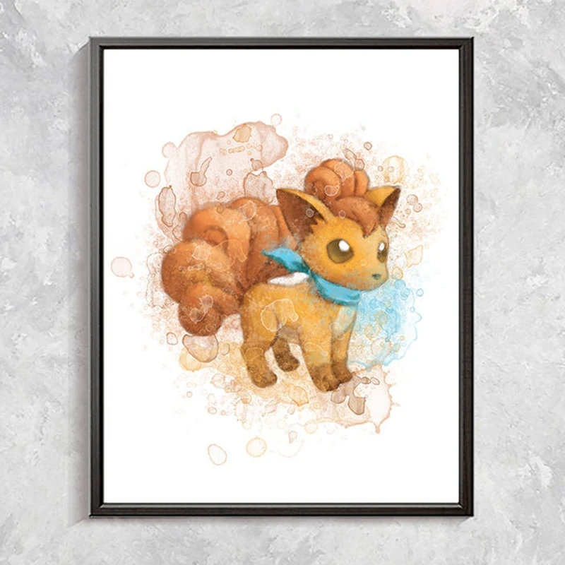 Pokemon-Watercolor-Wall-Art-Canvas-Posters-Painting-Pikachu-Eevee-Squirtle-Vulpix-Charmander-Wall-Pictures-Print-Kids (3)