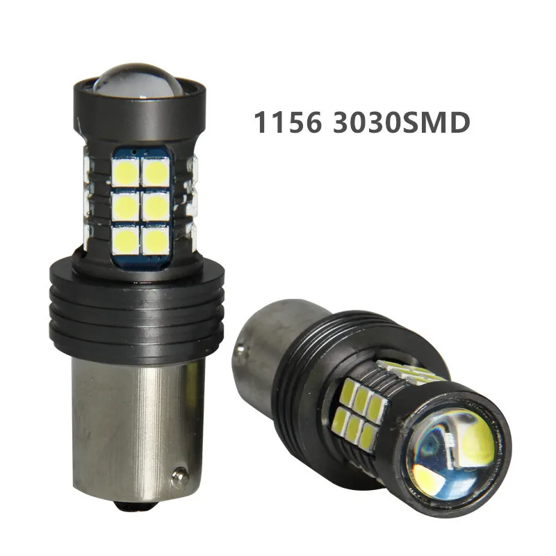 2 шт. 1156 BA15S P21W 1500Lm супер яркий 3030-27SMD светодиодный CANBUS без ошибок автомобильный резерв лампы задние лампы Ксеноновые белые