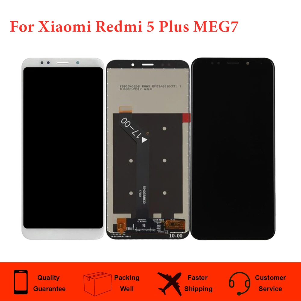 

5.99" Original LCD For Xiaomi Redmi 5 Plus MEG7 LCD Display With Frame+Touch Screen For Redmi 5 Plus Display LCD Screen+Tools