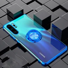 Мягкий чехол для Huawei P30 Pro Mate 30 20 P20 Lite Nova 5T 4e 3e Y9 Y7 Y5 Y6 Honor V20 V10, чехол с кольцом на палец