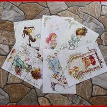 Сад принцесса девочка цифровая печать живопись ручная окрашенная ткань DIY шитье Лоскутное Ткань Скрапбукинг для сумочки